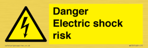 Danger Electric shock risk